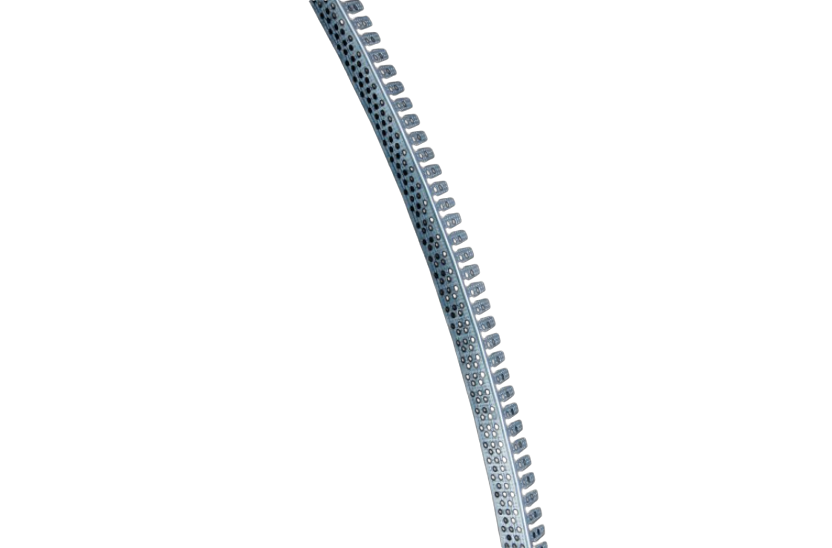 Paraspigolo ad arco per cartongesso in lamiera zincata 30x30mm