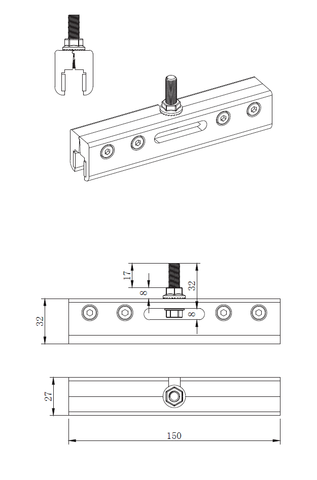"ONE" CRISTAL KIT- Accessorio per ante in vetro | PROMANI