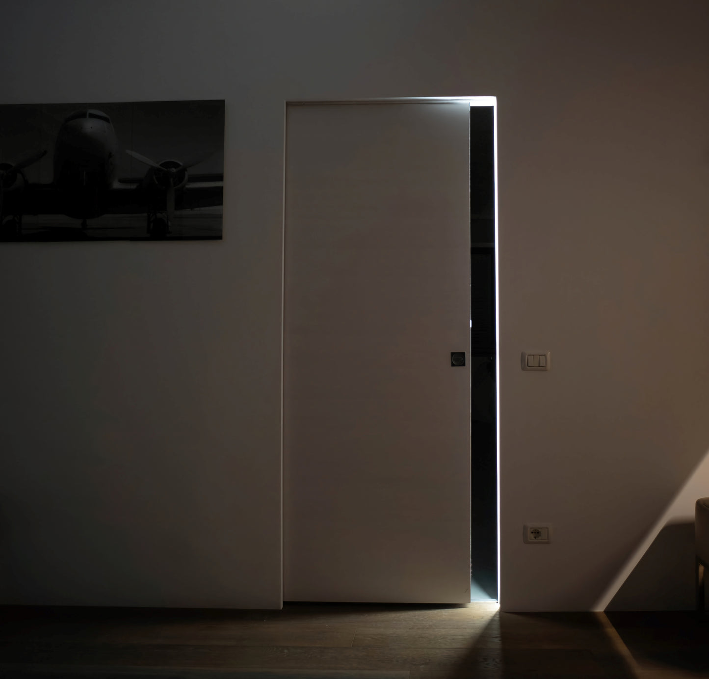 "FINE" (Misure italiane) Controtelaio filomuro per porte scorrevoli cartongesso | PROMANI